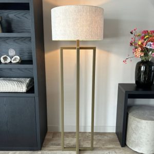 Vloerlamp Milano Brons incl. kap naar keuze